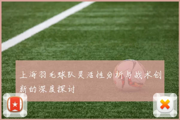 上海羽毛球队灵活性分析与战术创新的深度探讨